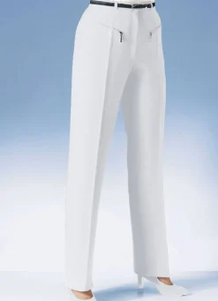 Damen Mona Lange Hosen<Hose mit paspelierten Reißverschluss-Taschen