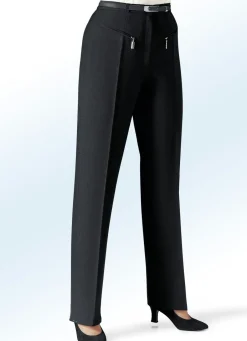 Damen Mona Lange Hosen<Hose mit paspelierten Reißverschluss-Taschen
