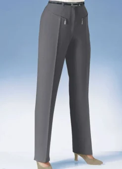 Damen Mona Lange Hosen<Hose mit paspelierten Reißverschluss-Taschen