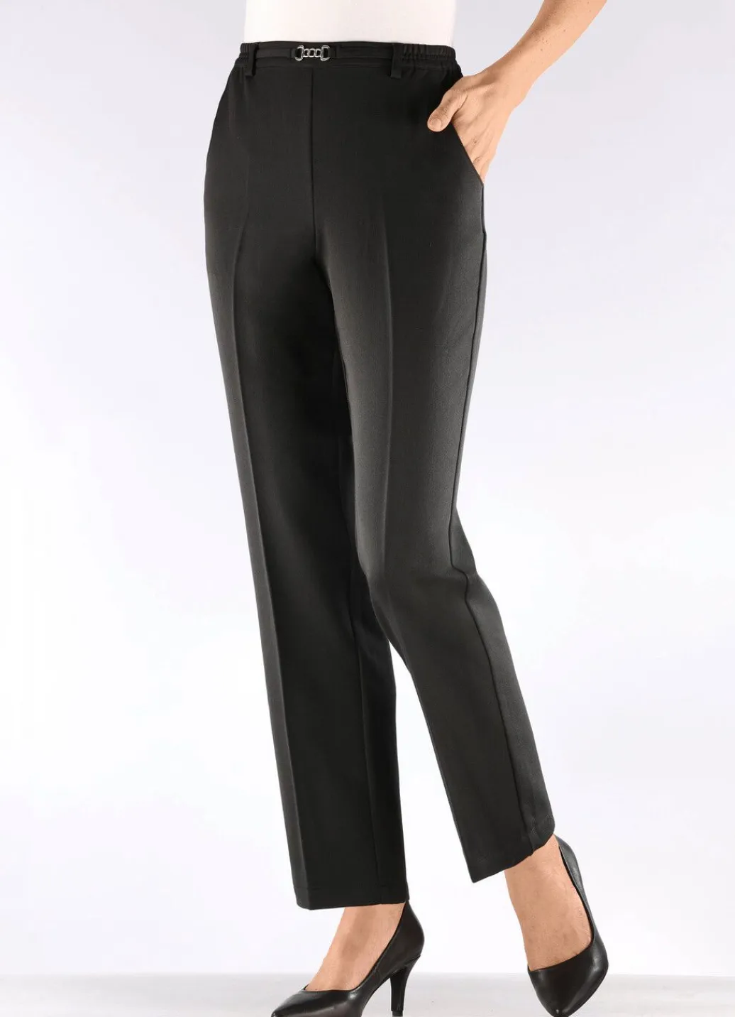 Damen Mona Schlupfhosen|Lange Hosen<Hose mit schmückendem Zierteil