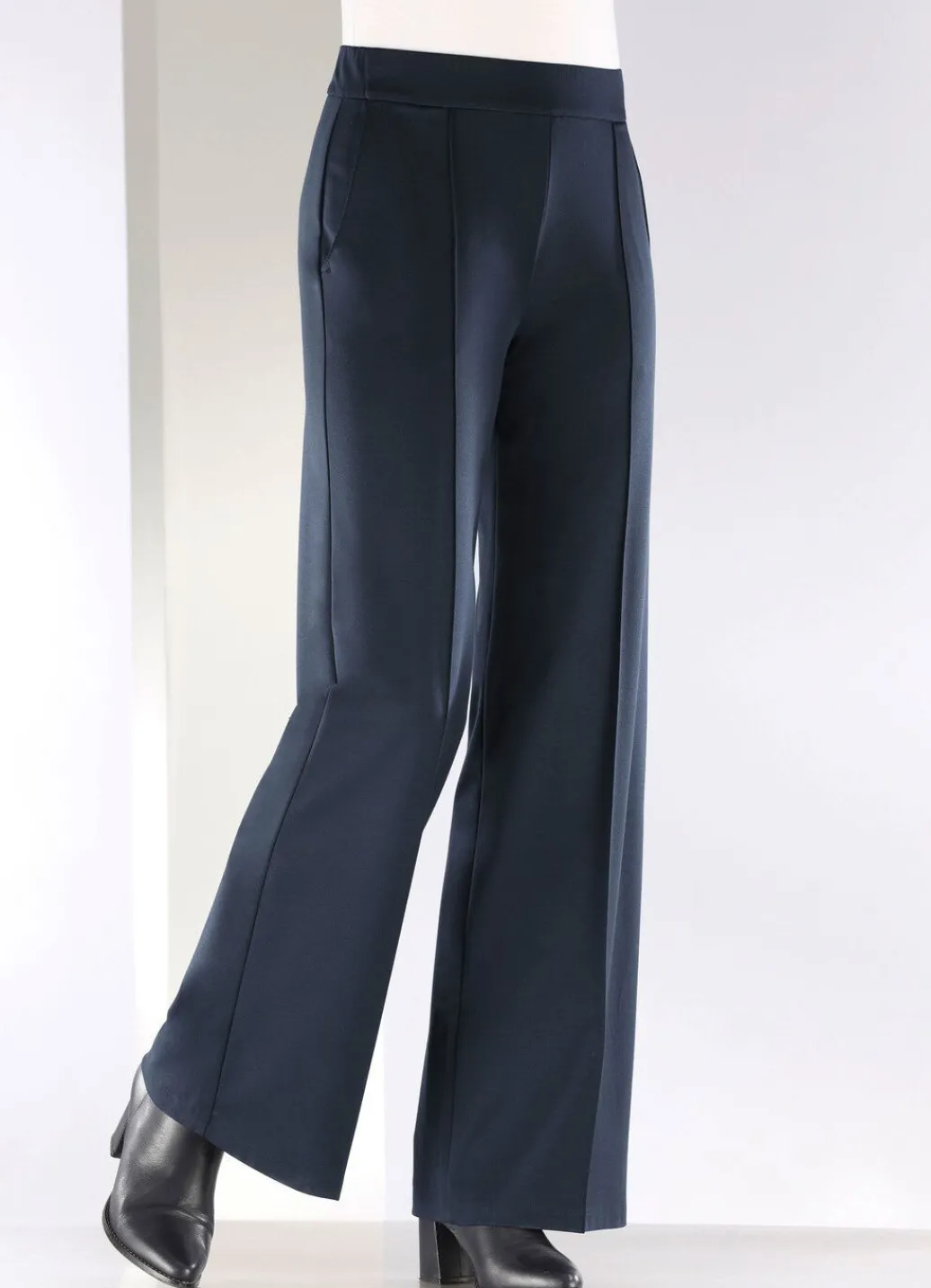 Damen Mona Schlupfhosen|Lange Hosen<Hose mit streckenden Biesen