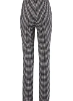 Damen Mona Schlupfhosen|Lange Hosen<Hose mit trendiger Hahnentritt-Dessinerung