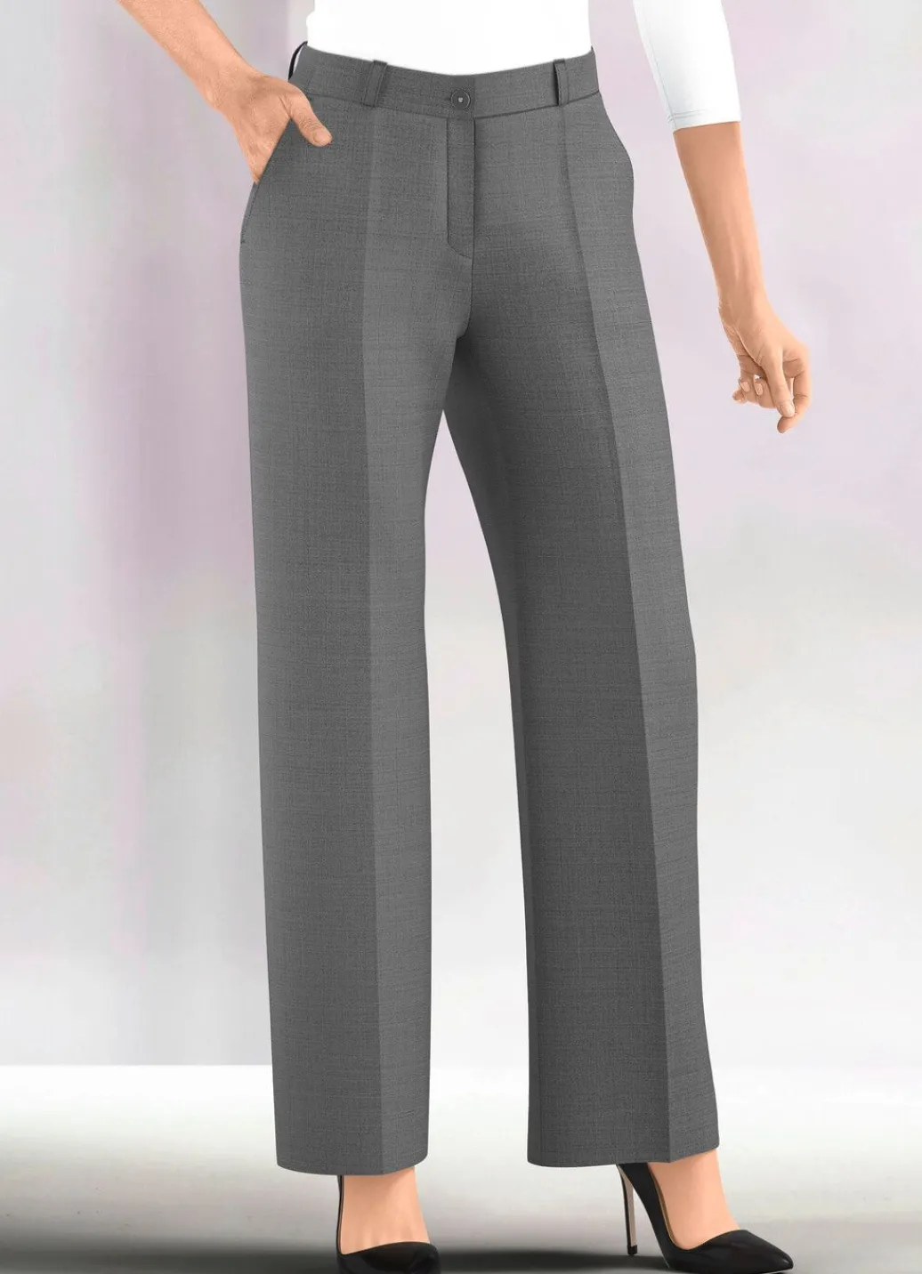 Damen Mona Lange Hosen<Hose mit weitem Beinverlauf