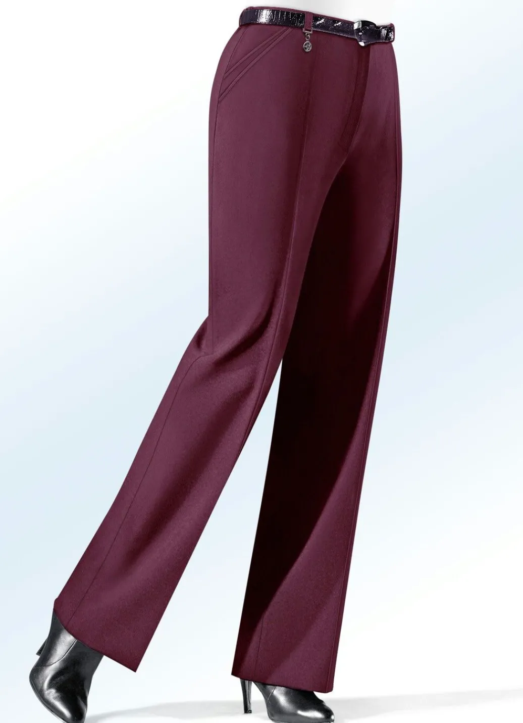 Damen Mona Lange Hosen<Hose mit Zieranhänger in 6 Farben