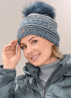 Sale Interessante Damen-Mütze, mit Bommel Mützen & Hüte