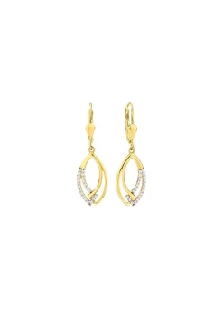 Damen Mona Ohrschmuck<Interessante Ohrringe mit synth. Zirkonia