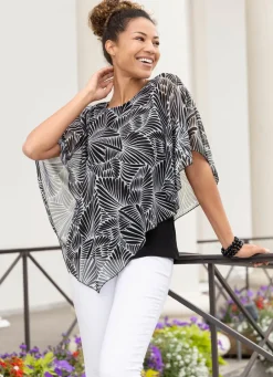 Damen Mona Tuniken<Interessante Poncho-Tunika