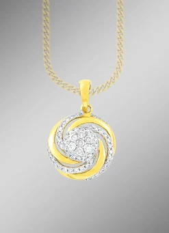 Online Interessanter Anhänger mit 7 Brillanten und 56 Diamanten Damen Anhänger