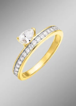Outlet Interessanter Damenring mit Zirkonia Damen Ringe