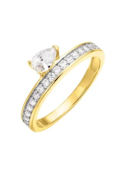 Outlet Interessanter Damenring mit Zirkonia Damen Ringe