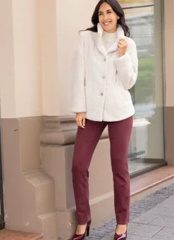 Damen Mona Übergangsjacken<Jacke aus kuschelweichem Plüsch