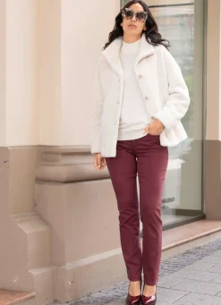 Damen Mona Übergangsjacken<Jacke aus kuschelweichem Plüsch