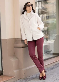 Damen Mona Übergangsjacken<Jacke aus kuschelweichem Plüsch