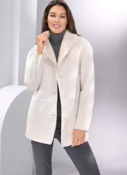 Damen Mona Lederimitatjacken<Jacke aus Veloursleder-Imitat