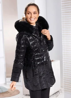 Damen Mona Winterjacken<Jacke im angesagten Materialmix