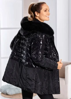 Damen Mona Winterjacken<Jacke im angesagten Materialmix