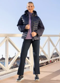 Damen Mona Übergangsjacken<Jacke in trendaktuellem Materialmix