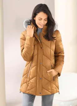 Damen Mona Winterjacken<Jacke mit abnehmbarem Kunstpelz-Besatz