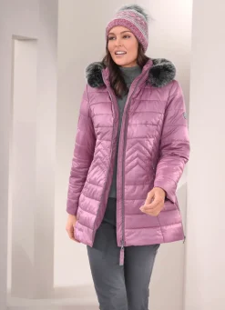 Damen Mona Winterjacken<Jacke mit abnehmbarem Kunstpelz-Besatz