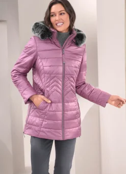 Damen Mona Winterjacken<Jacke mit abnehmbarem Kunstpelz-Besatz