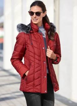 Damen Mona Winterjacken<Jacke mit abnehmbarem Kunstpelz-Besatz