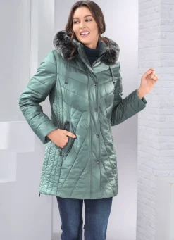 Damen Mona Winterjacken<Jacke mit abnehmbarem Kunstpelz-Besatz