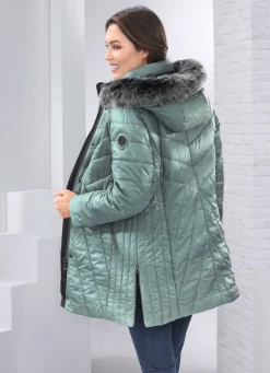 Damen Mona Winterjacken<Jacke mit abnehmbarem Kunstpelz-Besatz