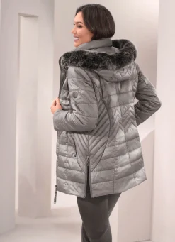 Damen Mona Winterjacken<Jacke mit abnehmbarem Kunstpelz-Besatz
