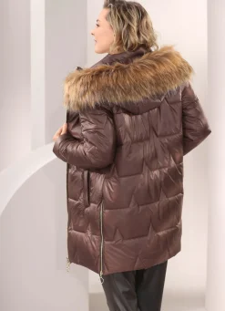 Damen Mona Winterjacken<Jacke mit abnehmbarer Kapuze