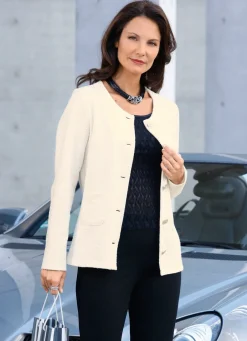 Damen Mona Übergangsjacken<Jacke mit durchgehender Knopfleiste