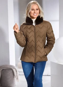 Damen Mona Winterjacken<Jacke mit fabelhaftem Zickzack-Stepp