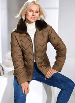 Damen Mona Winterjacken<Jacke mit fabelhaftem Zickzack-Stepp