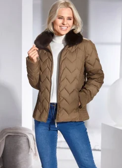 Damen Mona Winterjacken<Jacke mit fabelhaftem Zickzack-Stepp