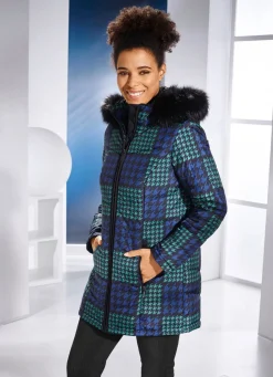 Damen Mona Winterjacken<Jacke mit Hahnentritt-Dessin