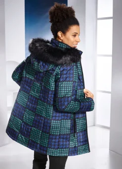 Damen Mona Winterjacken<Jacke mit Hahnentritt-Dessin