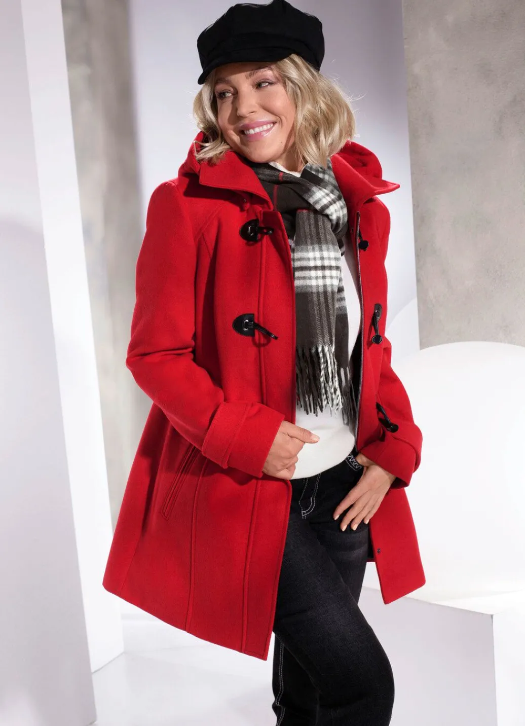 Damen Mona Wolljacken<Jacke mit Knebelverschlüssen