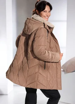 Damen Mona Winterjacken<Jacke mit Kunstpelz-Besatz am Kragen
