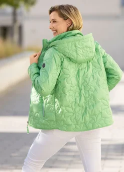 Damen Mona Übergangsjacken<Jacke mit lasergesteppten Blütenmotiven