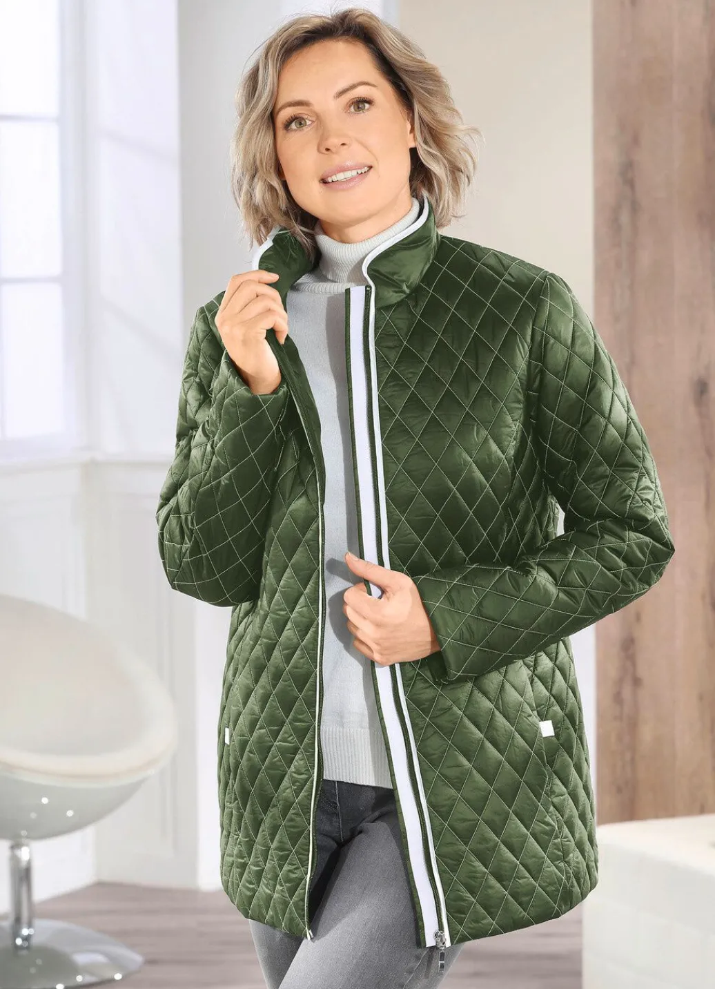 Damen Mona Übergangsjacken<Jacke mit Rautenstepp