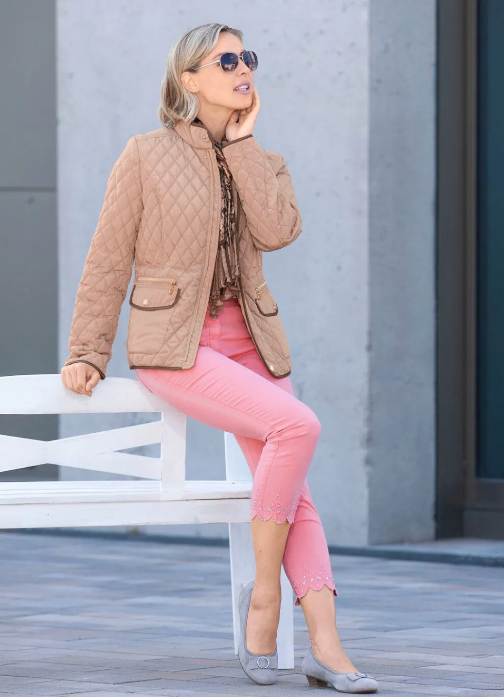 Damen Mona Übergangsjacken<Jacke mit Rautenstepp