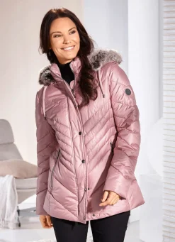 Damen Mona Winterjacken<Jacke mit Reißverschluss an den Seitenschlitzen