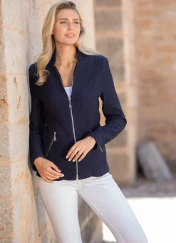Damen Mona Übergangsjacken|Blusenjacken<Jacke mit Schulterpolstern