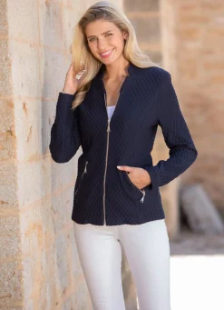 Damen Mona Übergangsjacken|Blusenjacken<Jacke mit Schulterpolstern