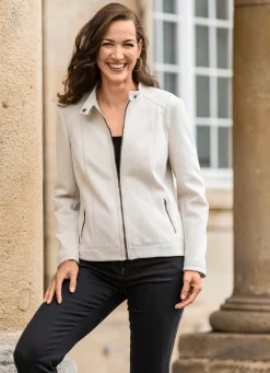 Damen Mona Blusenjacken<Jacke mit Stehkragen