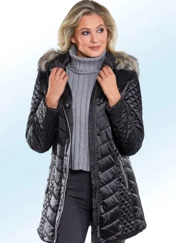 Damen Mona Winterjacken<Jacke mit weißer Kontrastpaspelierung