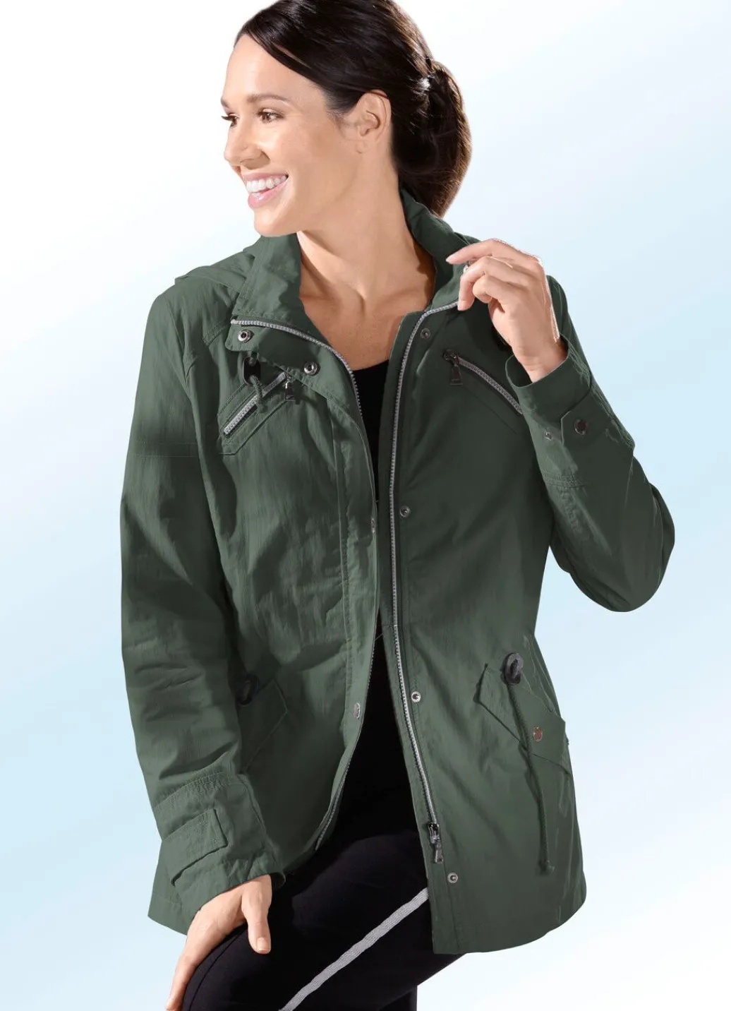 Damen Mona Übergangsjacken<Jacke mit weitenregulierbaren Ärmelriegeln