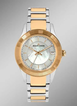 Clearance Jacques Lemans Quartz-Damenuhr - Eleganz in Bicolor Damen Quarzuhren
