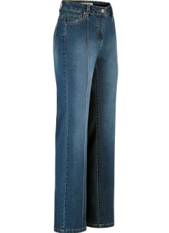 Damen Mona Lange Hosen|Jeans<Jeans mit abgesteppten Biesen