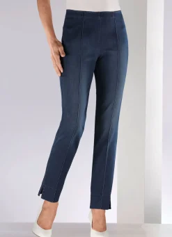 Damen Mona Schlupfhosen|Jeans<Jeans mit abgesteppten Biesen
