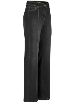 Damen Mona Lange Hosen|Jeans<Jeans mit abgesteppten Biesen